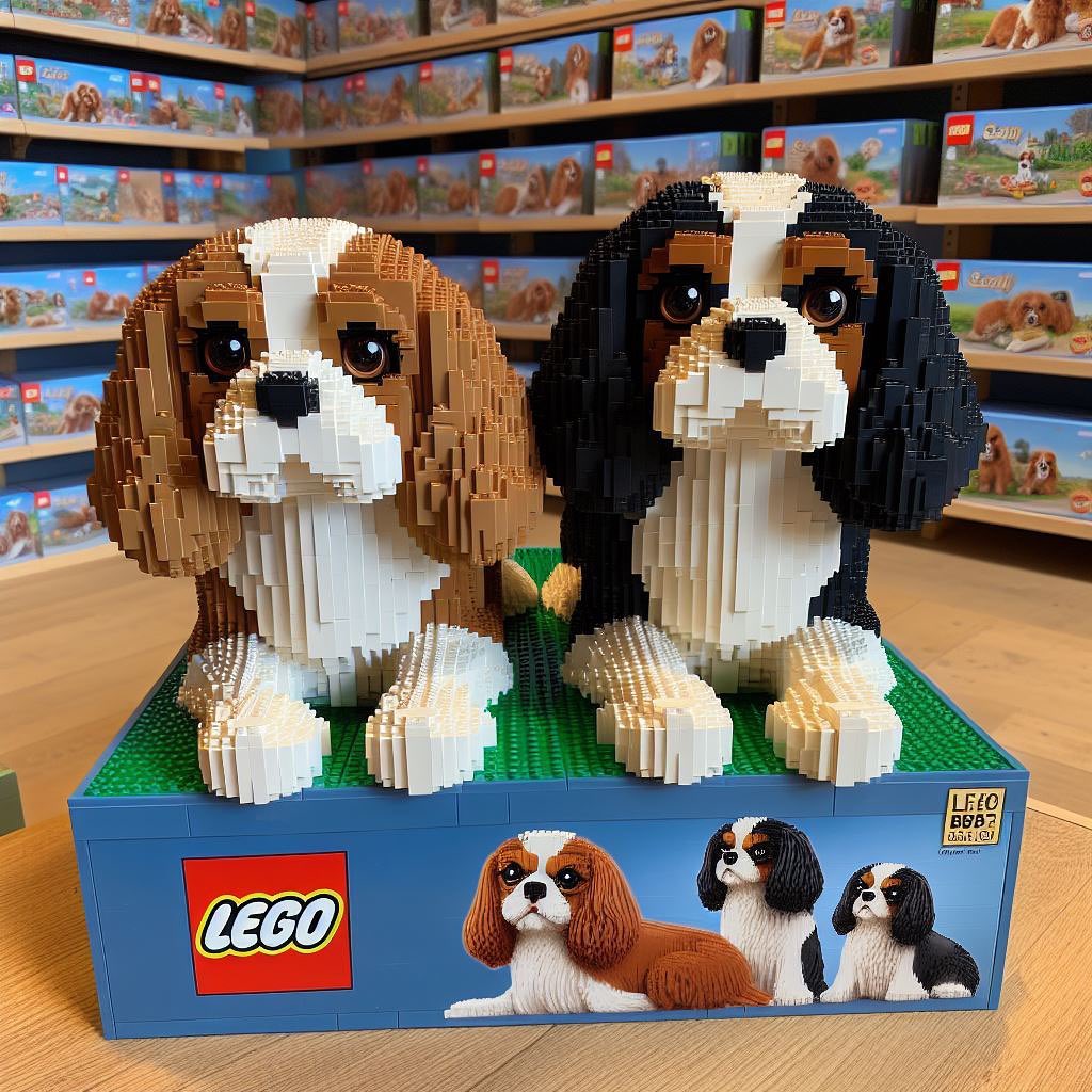 Cavalier King Charles Spaniel Brick Model